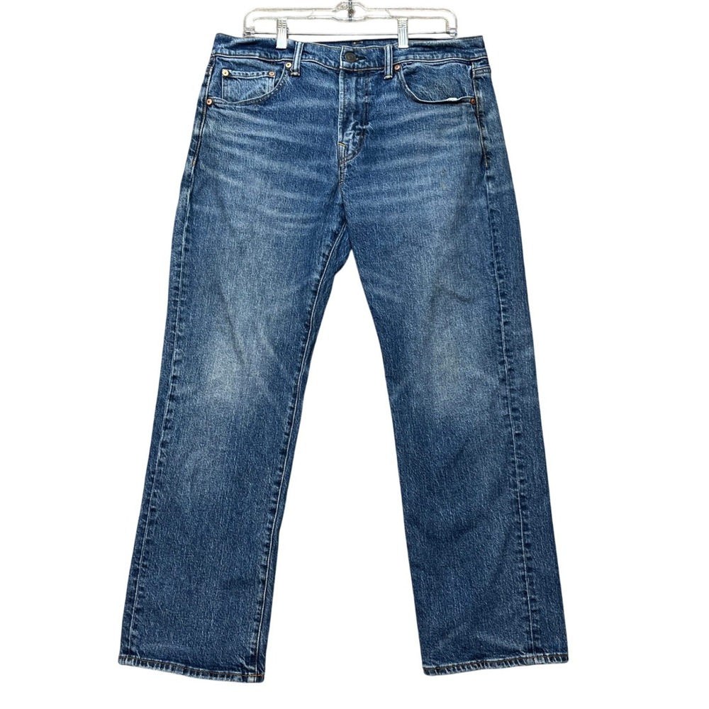 American Eagle Flex Straight Jeans Men 34x30 Medium Wash Real Good Stretch Twill